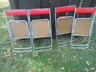 4 tres belle chaise pliante  retro annee 60
