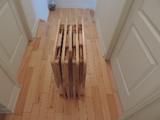 Lots de 4 plateaux pliables