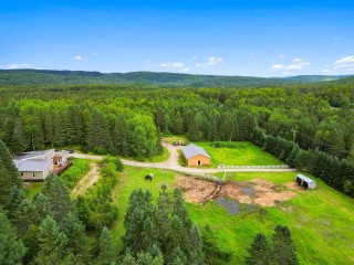 Chute St-Philippe : Domaine - 10 acres avec écurie