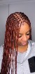 Coiffure pose de tresses africaines, coll&eacute;, cousus
