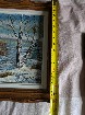 Peinture d'hiver originale vintage de Guy B&eacute;land