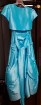 Beautiful Elegant blue dress size 14 with silver b